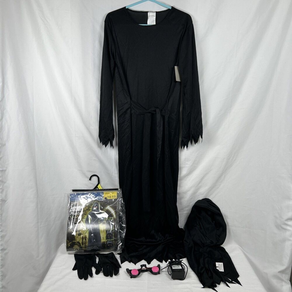 Fade In Out Unknown Phantom Halloween Costume Boys Large 10-12 Light Up Glasses
